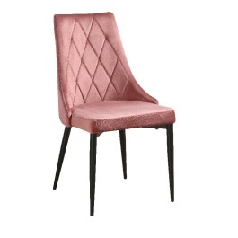 Eleganckie różowe krzesło TORONTO do jadalni